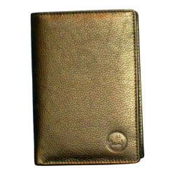 Grand portefeuille noir Cheval G.Z – 3 volets cuir vachette