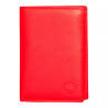 Grand portefeuille rouge Cheval G.Z en cuir vachette – face