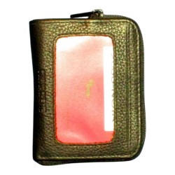Petit porte-monnaie noir Cheval G.Z en cuir vachette – dos