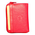 Petit porte-monnaie rouge Cheval G.Z en cuir vachette – Compacité et praticité