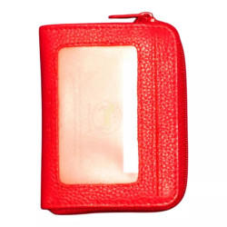 Petit porte-monnaie rouge Cheval G.Z en cuir vachette – dos