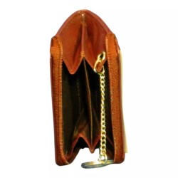 Petit porte-monnaie marron Cheval G.Z en cuir vachette – cote