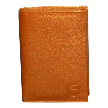 Grand portefeuille marron Cheval G.Z – 3 volets cuir vachette