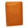 Grand portefeuille marron Cheval G.Z en cuir vachette – interieur-dos