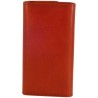 Porte clés de marque SPIRIT en cuir vachette collet rouge.