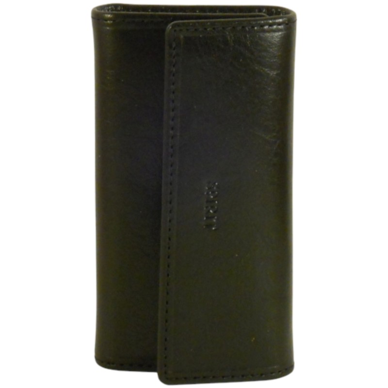 Porte clés de marque SPIRIT en cuir vachette collet noir. Porte clés de marque SPIRIT en cuir vachette collet noir.