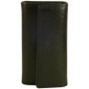 Porte clés de marque SPIRIT en cuir vachette collet noir.