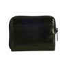 Porte monnaie-clés de marque SPIRIT en cuir vachette collet noir.