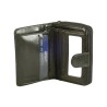 Porte monnaie et cartes de marque SPIRIT en cuir vachette collet noir.