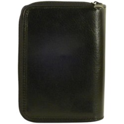Porte monnaie et cartes de marque SPIRIT en cuir vachette collet noir.