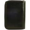 Porte monnaie et cartes de marque SPIRIT en cuir vachette collet noir.