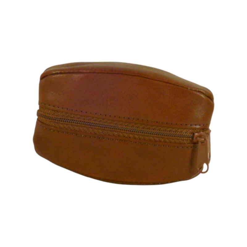 Porte monnaie porte clés de marque SPIRIT en cuir vachette collet marr Porte monnaie porte clés de marque SPIRIT en cuir vachette collet marr
