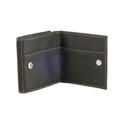 Porte monnaie toile et cuir vachette de marque LOUIS C