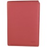 Portefeuille grand format en cuir vachette rose de marque FANCIL