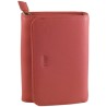 Porte monnaie de marque FANCIL en cuir vachette rose.