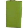 Porte clés de marque FANCIL en cuir vachette vert anis.