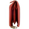 Porte monnaie - clés de marque FANCIL en cuir vachette rose.