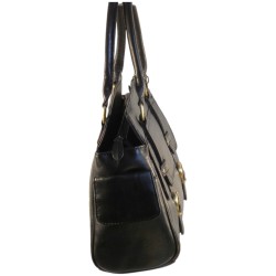 Sac à main en cuir vachette noir