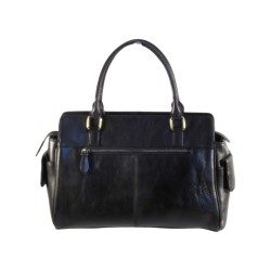 Sac à main en cuir vachette noir