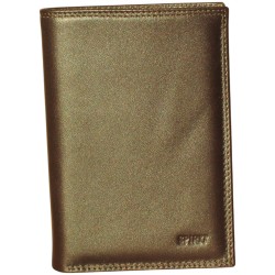Portefeuille cuir vachette marron de marque SPIRIT