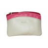 Porte monnaie - porte clés FANCIL bi-colore rose-blanc