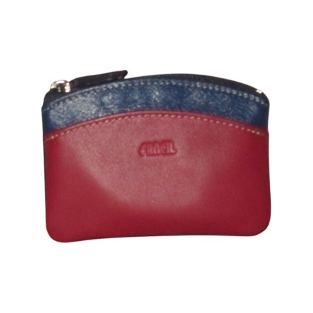 Porte monnaie - porte clés FANCIL bi-colore bleu-rouge