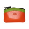 Porte monnaie - porte clés FANCIL bi-colore vert-orange