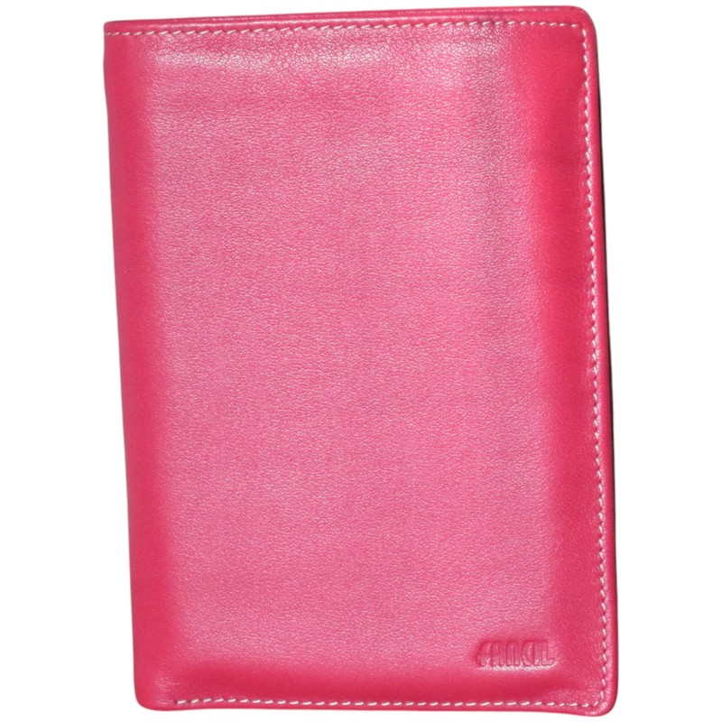 Portefeuille FANCIL rouge - interieur multicolore Portefeuille FANCIL rouge - interieur multicolore