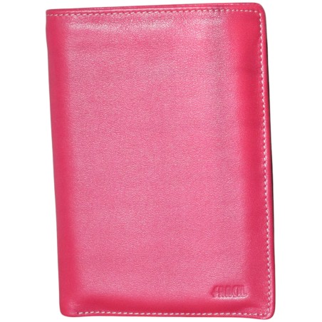 Portefeuille FANCIL rouge - interieur multicolore