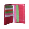 Portefeuille FANCIL rouge - interieur multicolore