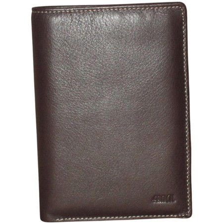 Portefeuille FANCIL marron - interieur multicolore