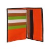 Portefeuille FANCIL marron - interieur multicolore