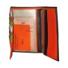 Portefeuille FANCIL marron - interieur multicolore