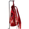 sac à dos en cuir de chèvre rouge