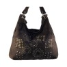 sac bandoulière en croûte de cuir marron