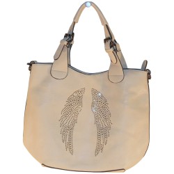 FLORA & CO - sac à main, sac bandoulière beige