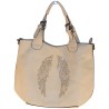 FLORA & CO - sac à main, sac bandoulière beige