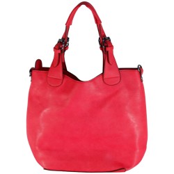 FLORA & CO - sac à main, sac bandoulière ou sac porté épaule corail
