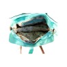 FLORA & CO - Sac à main turquoise porté épaule
