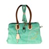 FLORA & CO - Sac à main turquoise porté épaule