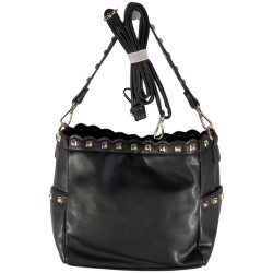 FLORA & CO - sac bandoulière, sac à main, sac porté épaule noir