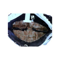 FLORA & CO - sac bandoulière, sac à main ou sac porté sur l'épaule noir. 4