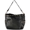 FLORA & CO - sac bandoulière, sac à main, sac porté épaule noir
