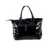 Grand sac à main Laurence C en simili cuir noir pouvant se porter court sur l'épaule ou en sac bandoulière. 4 Grand sac à main Laurence C en simili cuir noir pouvant se porter court sur l'épaule ou en sac bandoulière. 4