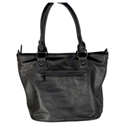 NANUCCI - Sac à main noir porté épaule