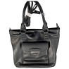 Sac à main, sac bandoulière de marque NANUCCI de couleur noir. 1
