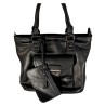 Sac à main, sac bandoulière de marque NANUCCI de couleur noir. 2