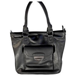 Sac à main, sac bandoulière de marque NANUCCI de couleur noir. 3