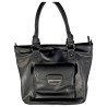 NANUCCI - Sac à main noir porté épaule