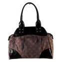 Laurence C - sac à main en toile imprimée et simili cuir.